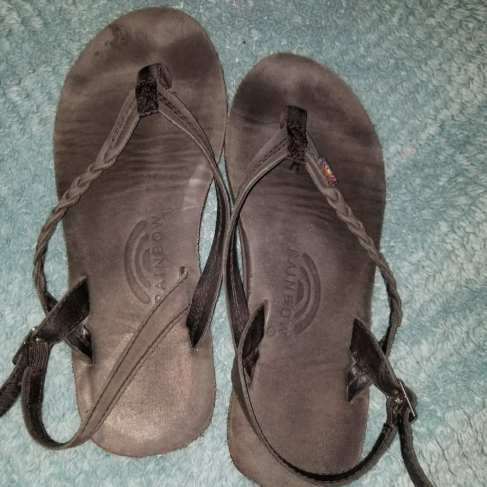 Black Avalon Rainbow Sandals